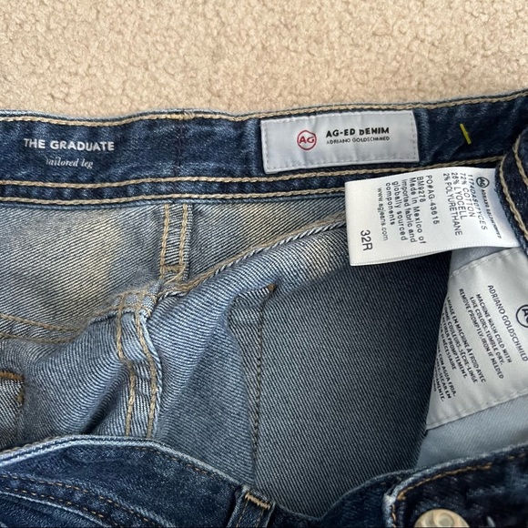 Adriano Goldschmied AG Men’s The Graduate Tailored Leg Jeans in 7 Year CES Wash - Picture 7 of 9